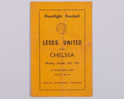 Leeds United v. Chelsea match programme, 10th October 1955
