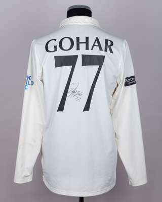 Zafar Gohar Middlesex CCC No.77 match worn shirt v. Gloucestershire CCC, Lord's 2025