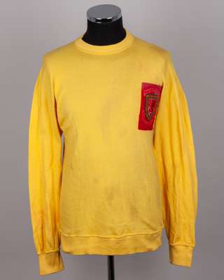 Yellow Wales v. Northern Ireland Amateur match worn goalkeepers shirt, 1969-70