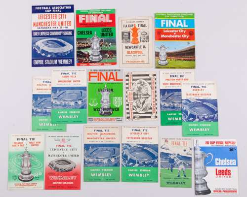 Collection of F.A.Cup Final programmes and tickets
