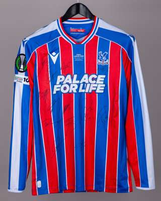 Crystal Palace v. Rayo match issued squad signed shirt, UEFA Conference League - Final 2026