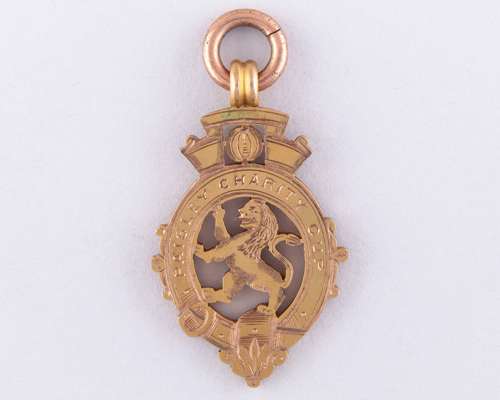 Eddie McBain 9ct gold Paisley Charity Cup winners medal, 1894