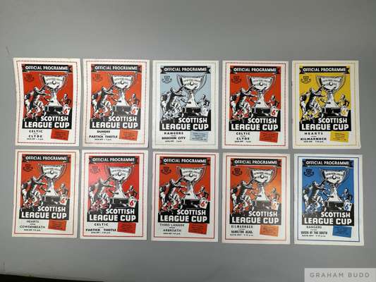 Complete run of Scottish League Cup Semi-Final match programmes from 1956-1970
  programmes generally in good condition (34)