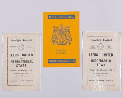 Leeds United v. Manchester United, Friendly match programme, 28th January 1956