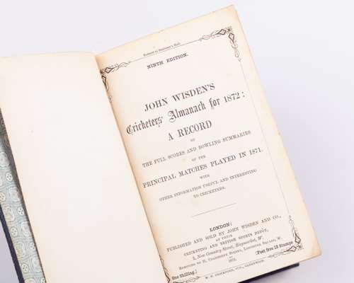 John Wisden's Cricketers' Almanack for 1872