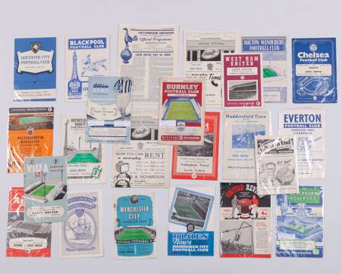 Complete run of Leeds United away match programmes, 1958-59