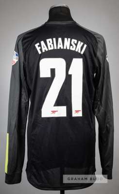 Lukasz Fabianski black and grey Arsenal no.21 goalkeeper's jersey v Urawa Red Diamonds on 26th July 2013 
 Nike, long-sleeved with ASIA TOUR SAITAMA 2