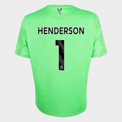 Dean Henderson green No.1 Crystal Palace v. Manchester United match issued shirt