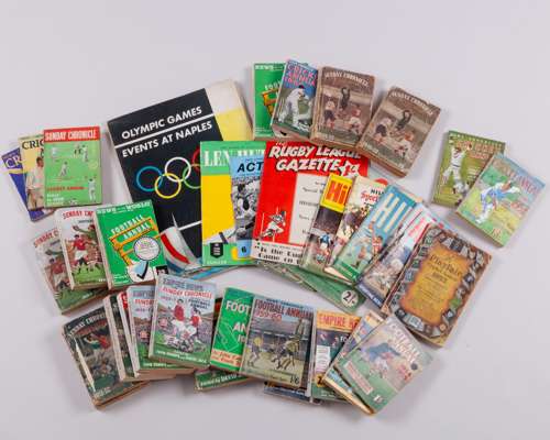 A collection of Sunday Chronicle Football annuals 1950s