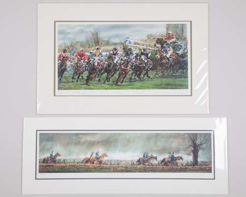Three limited edition horse racing prints by Adrian Dent (British, b.1966)