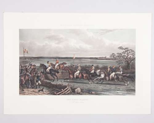 Victorian horse racing print published by McQueens