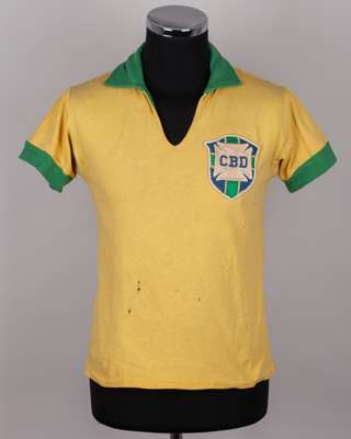 Yellow and green No.11 Brazil short-sleeved shirt