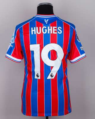 Will Hughes No.19 Crystal Palace v. Aston Villa match worn shirt
