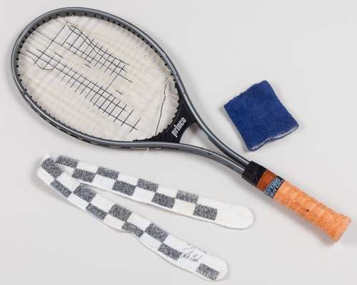 Pat Cash 1987 Wimbledon Champion - a match used Prince Series 90 racket