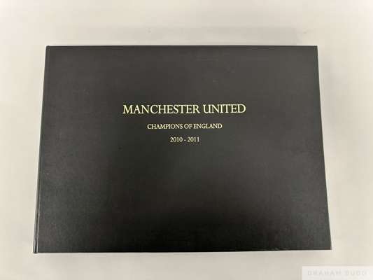 Manchester United Champions of England,  2010-2011, season review book autographed by Alex Ferguson
 containing 136 pages of colour photographs relati