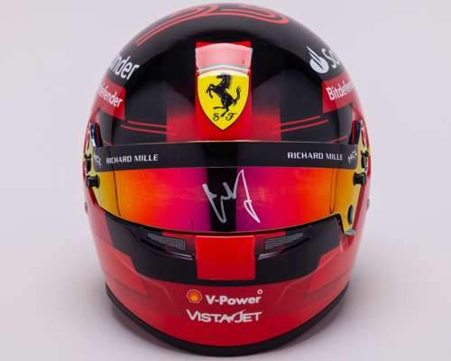 Carlos Sainz 2023 Signed Ferrari 1:2 Scale Bell Helmet
