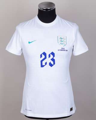 Maya Le Tissier white No.23 England v. Italy women's short-sleeved shirt, 2023