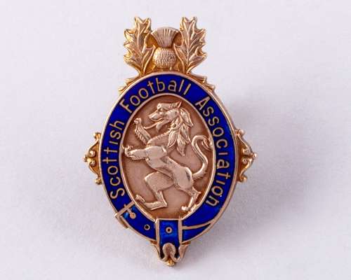 A 9ct gold and enamel Scottish Cup Winner's medal, 1974