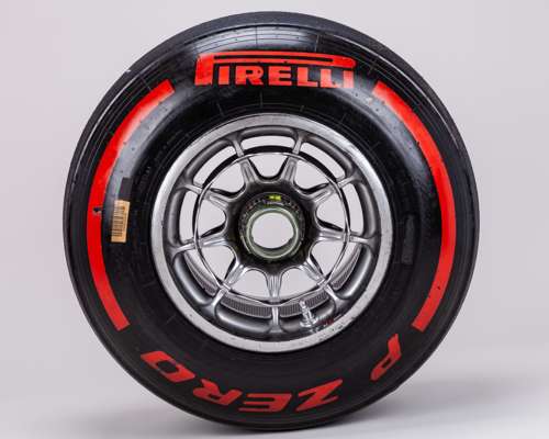 Max Verstappen 2019 Red Bull Racing Red Soft Compound Used Front Right Wheel & Tyre