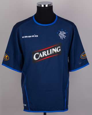 Kris Boyd blue No.15 Rangers short-sleeved shirt, 2007-08