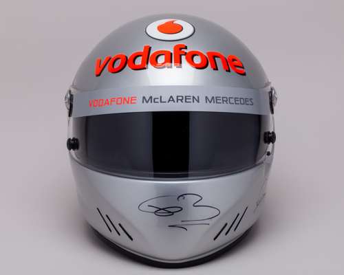 Lewis Hamilton & Jenson Button McLaren Signed "Hot Laps" Helmet