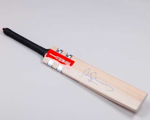 Sir Andrew Strauss autographed full size, official Gray Nicholls cricket bat