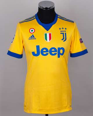 Paulo Dybala yellow No.10 Juventus v. Tottenham Hotspur short-sleeved shirt, 2018