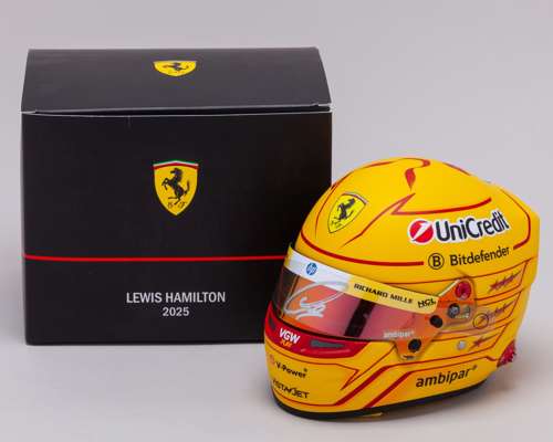 Lewis Hamilton 2025 Ferrari Signed 1:2 Scale Bell Helmet