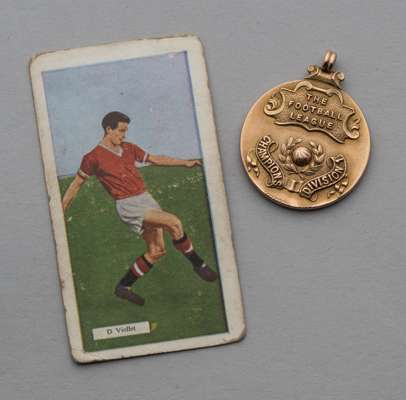 Denis Viollet Football League Division 1 winners medal Manchester United FC, 1956-57,
 9ct gold, fully inscribed with details, weight 15gms., sold wit