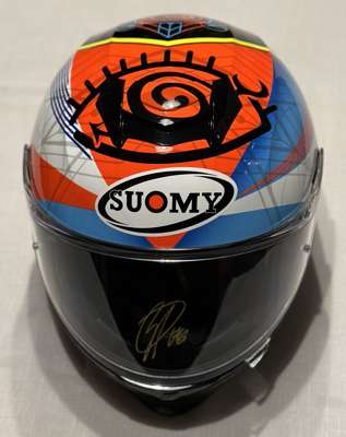 Francesco "Pecco" Bagnaia (Italy – 2022 Moto GP World Champion) signed replica helmet,
 official Suomy Stellar Pecco Bagnaia Replica Full Face Helmet 