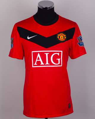 Federico Macheda red No.27 Manchester United match issued short-sleeved shirt, 2009-10
