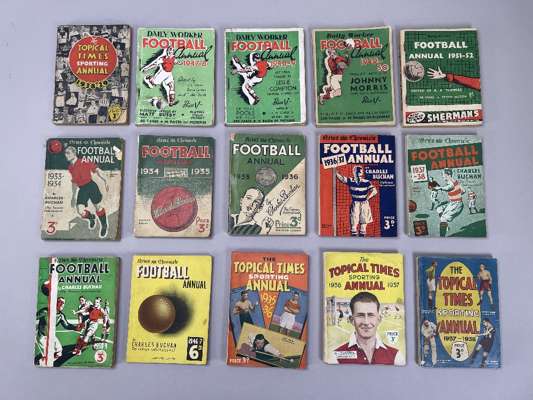 Excellent collection of Football Annuals,
 Torcal Times 1924-25 to 1939-40, consecutive run, missing only 1926-27 (15); News Chronicle 1931-32 to 1938
