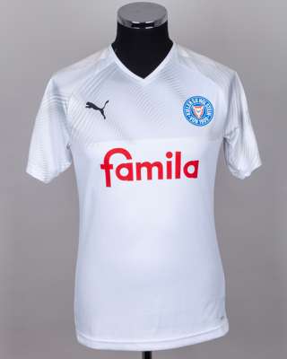 Salih Ozcan white No.13 Holstein Kiel v. Dynamo Dresden short-sleeved shirt, 2019