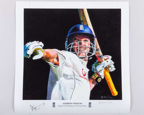 Sir Andrew Strauss- 2005 Ashes by Christina Pierce