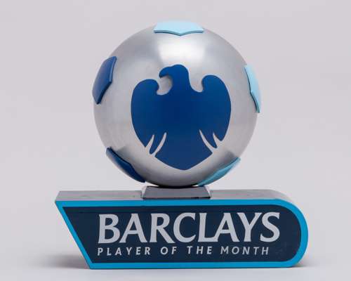 A Barclays Player of the Month trophy