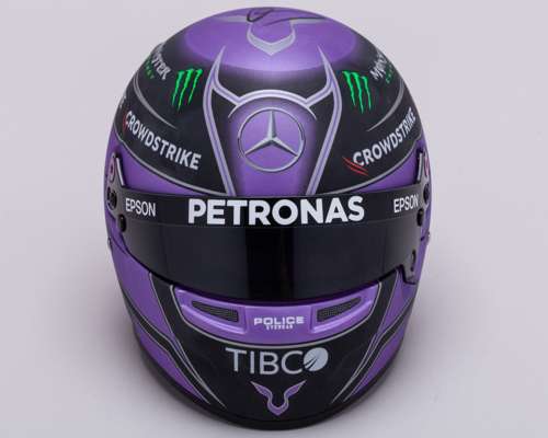 Lewis Hamilton 2021 Signed Mercedes-AMG Petronas F1 Team 1:2 Scale Bell Helmet