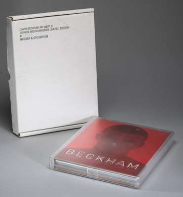 DAVID BECKHAM AUTOGRAPHED LIMITED DELUXE EDITION OF ‘MY WORLD’