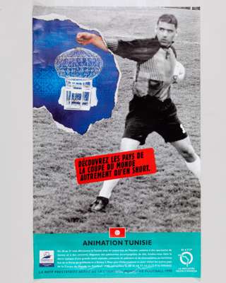 Five various large World Cup France ‘98 double-sided advertising posters