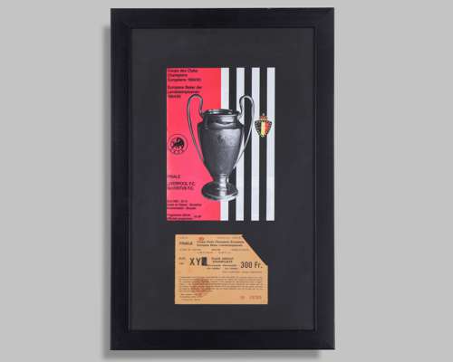 Liverpool v. Juventus European Cup Final 1980 Heysel programme and ticket stub