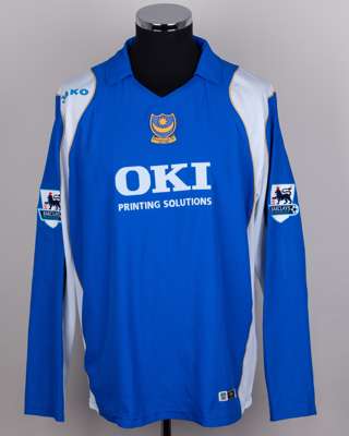 Niko Kranjcar blue and white No.19 Portsmouth v. Manchester United, 2007