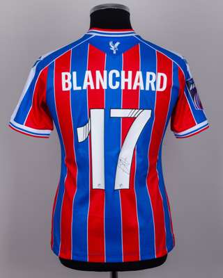 Annabel Blanchard red and blue No.17 Crystal Palace v. Sheffield United match worn shirt