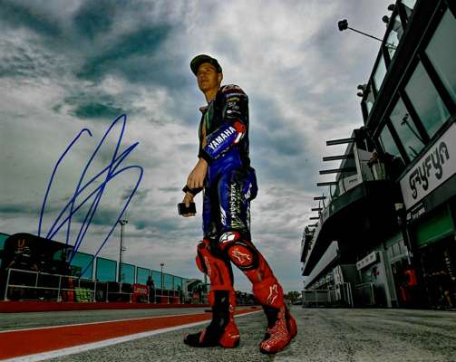 Moto GP: 2022 Moto GP Season, collection of signed 8 by 10in. photographs by 21 MotoGP riders, 
 comprising (1) Fabio Quartararo (France – 2021 Moto G