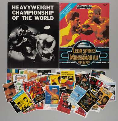 Muhammad Ali v. Sonny Liston Fight II boxing programme, 1965, 
 original official 15-page site programme for the fight between Ali and Liston on 25th 