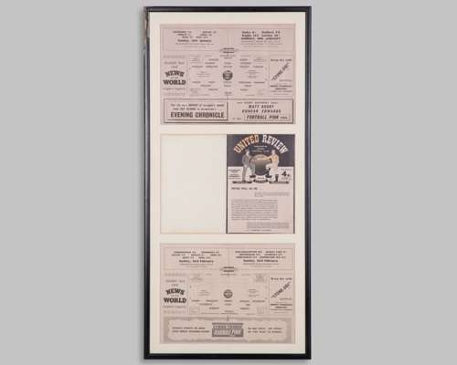 Harry Gregg a Manchester United v. Sheffield Wednesday match programme. 19/2/58