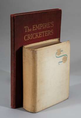 Ranjitsinhji (Prince K S) The Jubilee Book of Cricket,
 limited edition on hand made paper signed by Ranjitsinhji and numbered  19 of 350 copies on ha