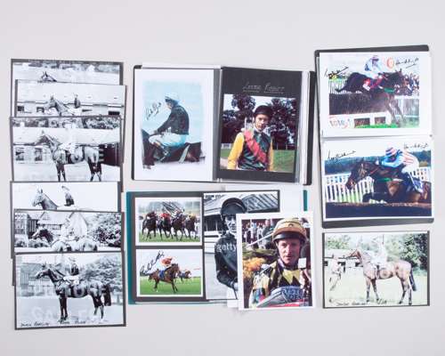 Horse racing autographs collection