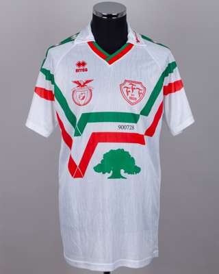 White, green and red No.19 Falkenbergs FF short-sleeved shirt