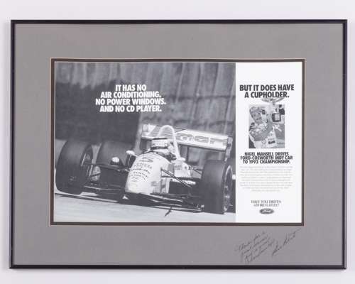 Nigel Mansell 1993 Newman Haas Racing Indy Car Framed Print