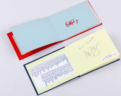 A tennis autograph album, 63 pages