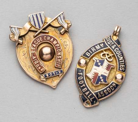 Two West Bromwich Albion medals awarded to Jimmy McLean,
 comprising Second Division League Championship 1901-02 medal, obverse with enamelled shield 